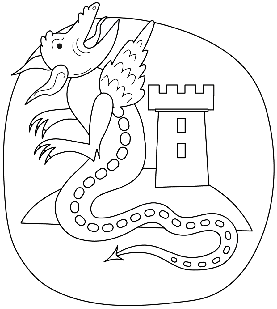 Desenho de Répteis para colorir e imprimir: número 29