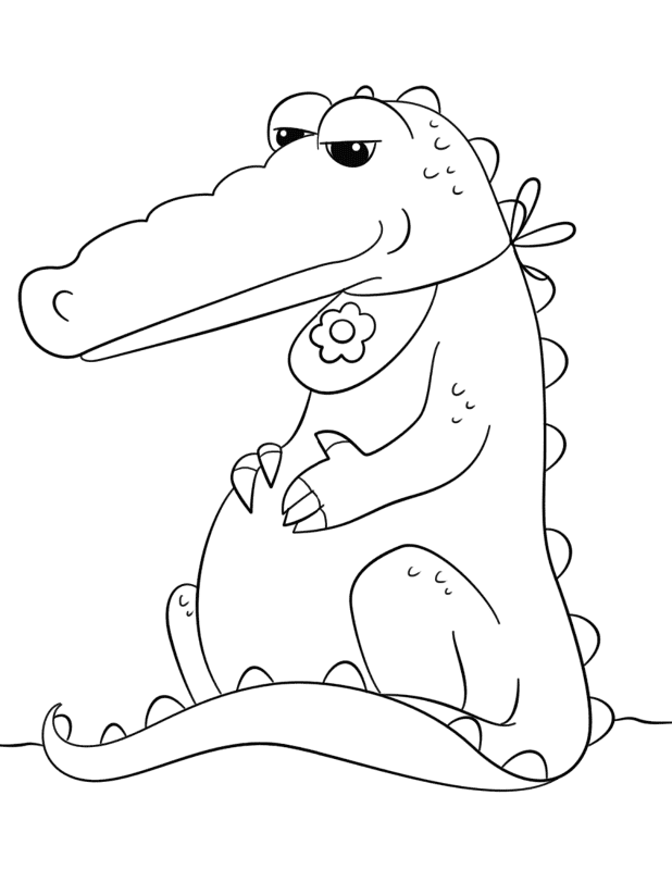 Desenho de Répteis para colorir e imprimir: número 31