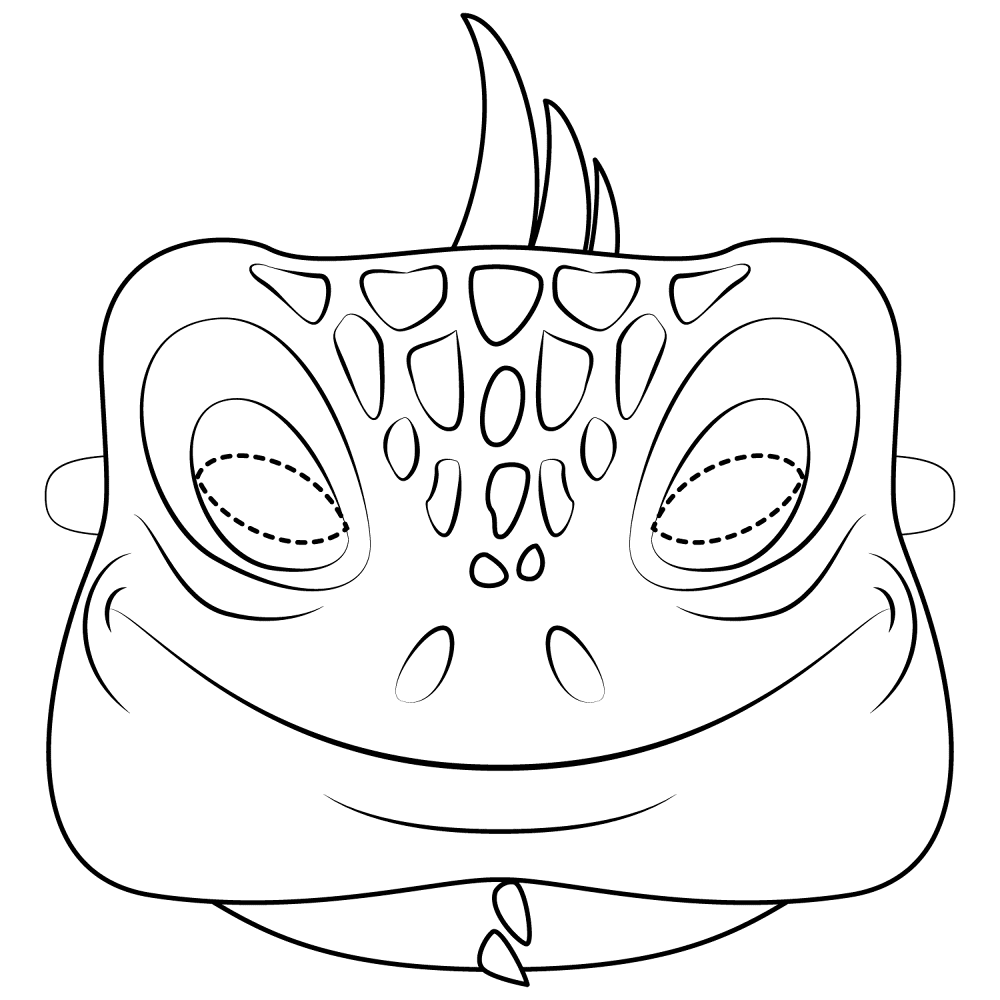 Desenho de Répteis para colorir e imprimir: número 39