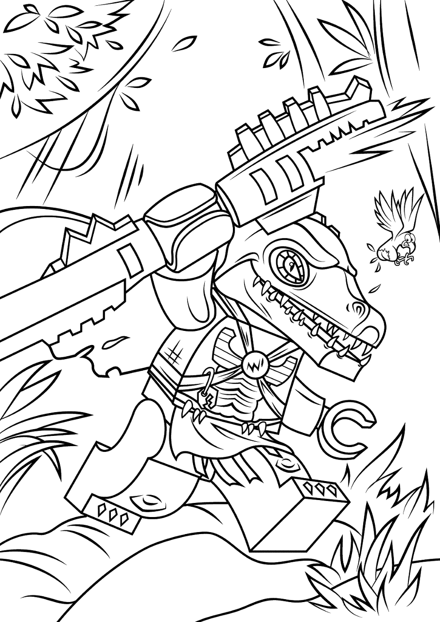 Desenho de Répteis para colorir e imprimir: número 41