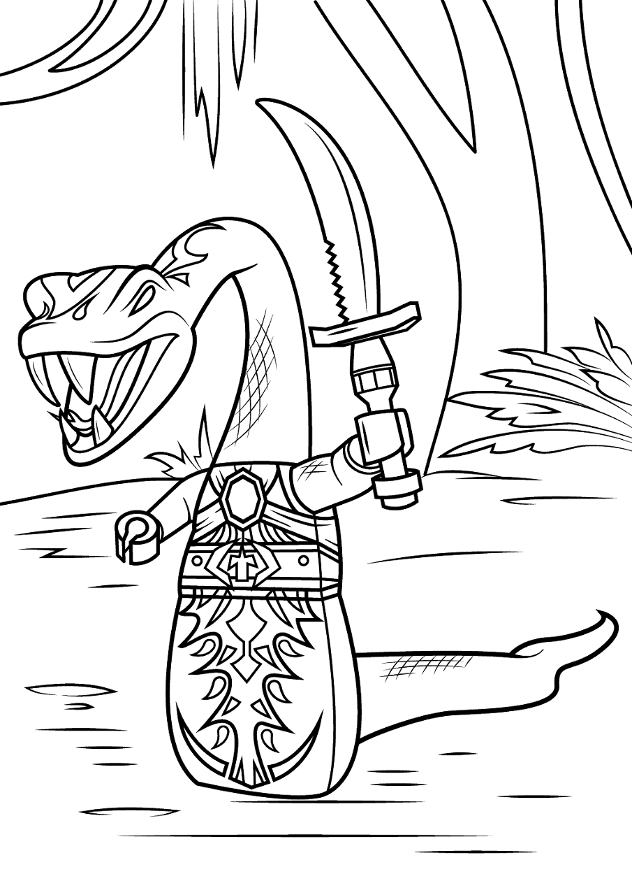 Desenho de Répteis para colorir e imprimir: número 42