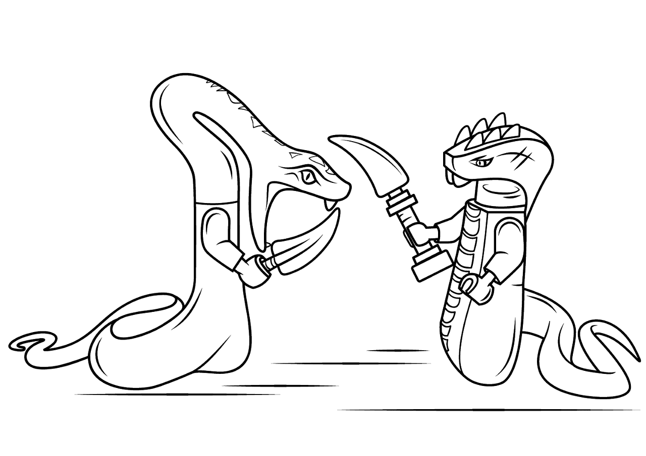Desenho de Répteis para colorir e imprimir: número 43