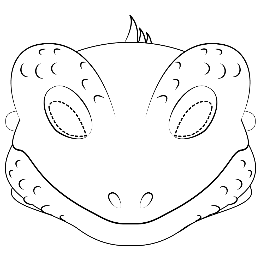 Desenho de Répteis para colorir e imprimir: número 45