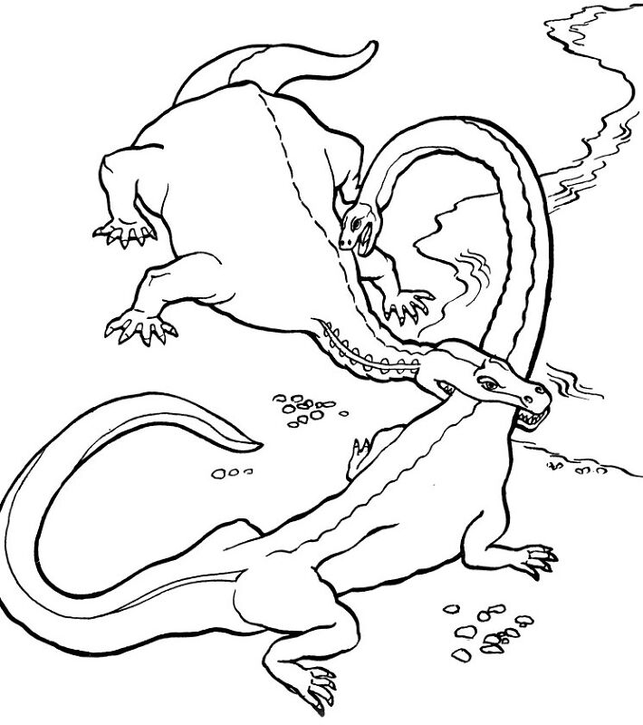 Desenho de Répteis para colorir