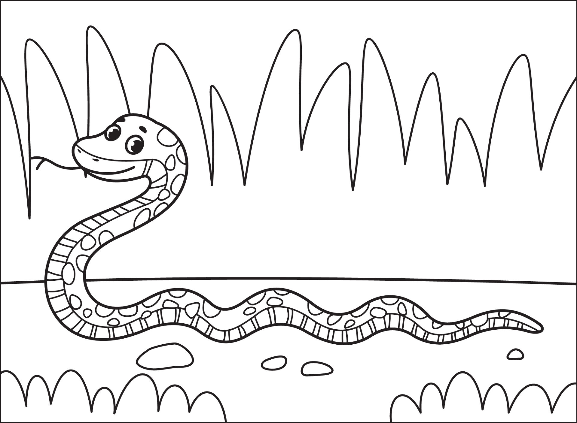 Desenho de Répteis para colorir