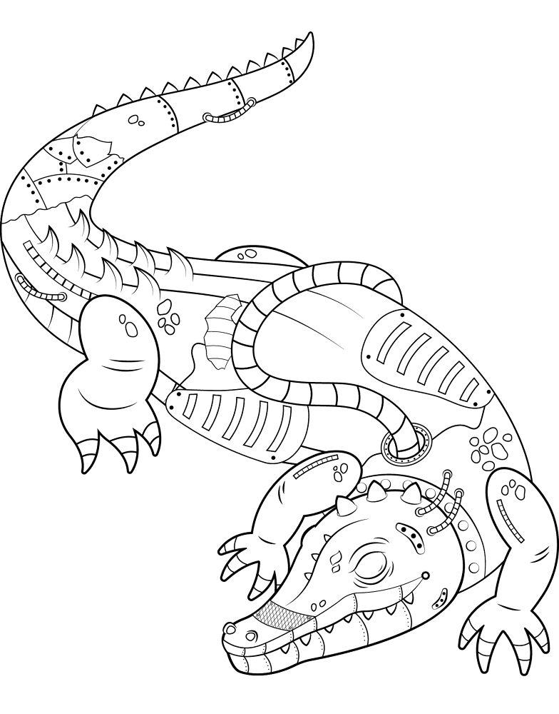 Desenho de Répteis para colorir