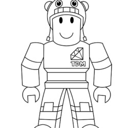 Desenho de Roblox para colorir e imprimir: número 3