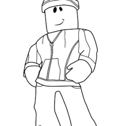 Desenho de Roblox para colorir e imprimir: número 11