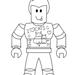 Desenho de Roblox para colorir e imprimir: número 12