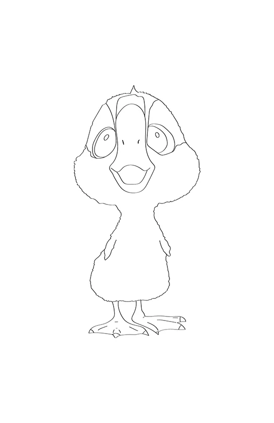 Desenho de Robo Selvagem para colorir e imprimir: número 6
