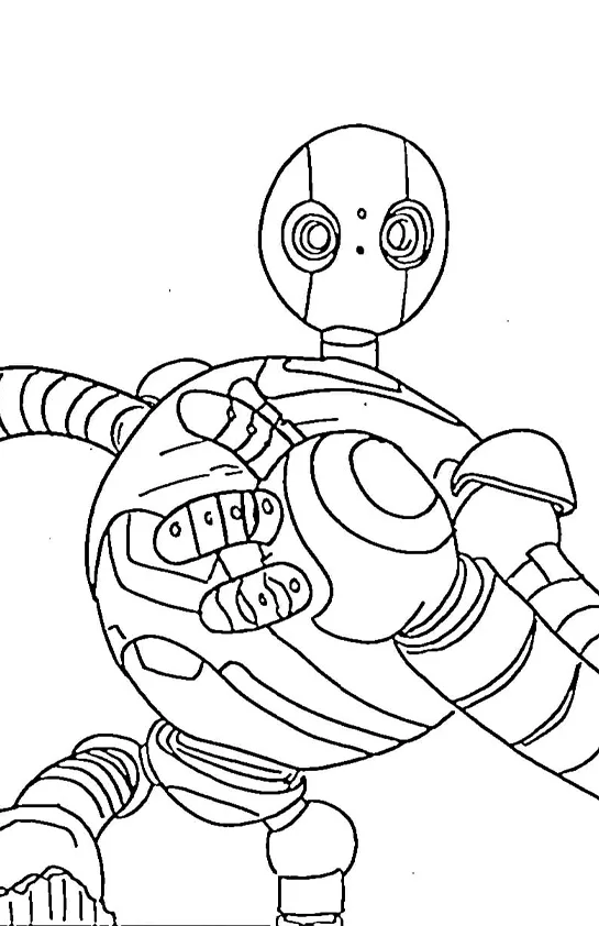 Desenho de Robo Selvagem para colorir e imprimir: número 8