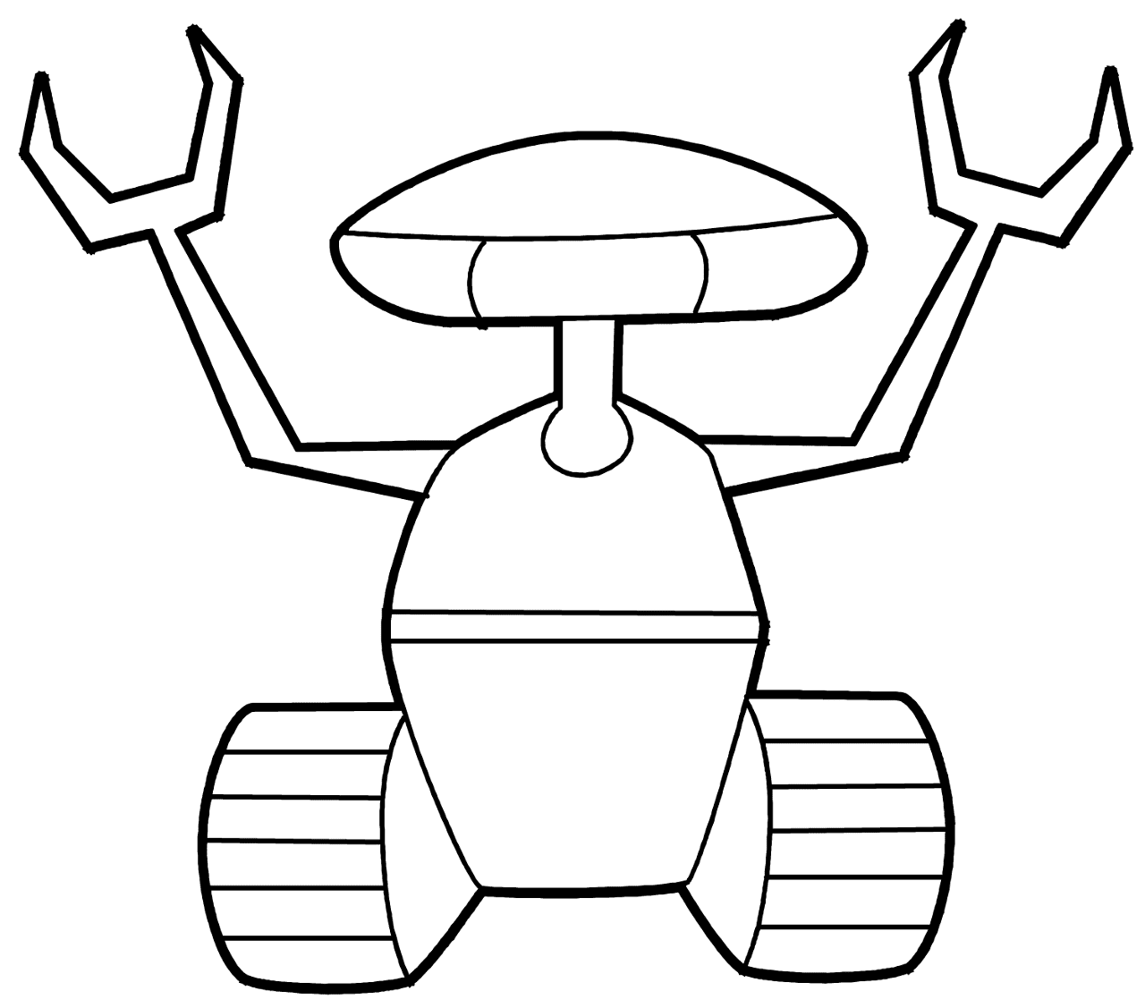Desenho de Robos para colorir e imprimir: número 6