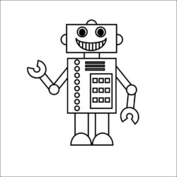 Desenho de Robos para colorir e imprimir: número 12