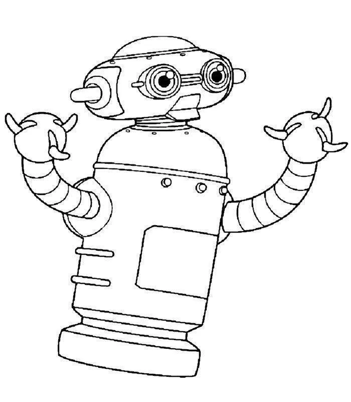 Desenho de Robos para colorir e imprimir: número 13
