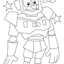 Desenho de Robos para colorir e imprimir: número 14