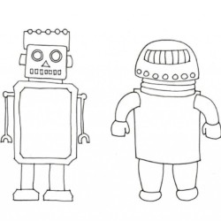 Desenho de Robos para colorir e imprimir: número 15