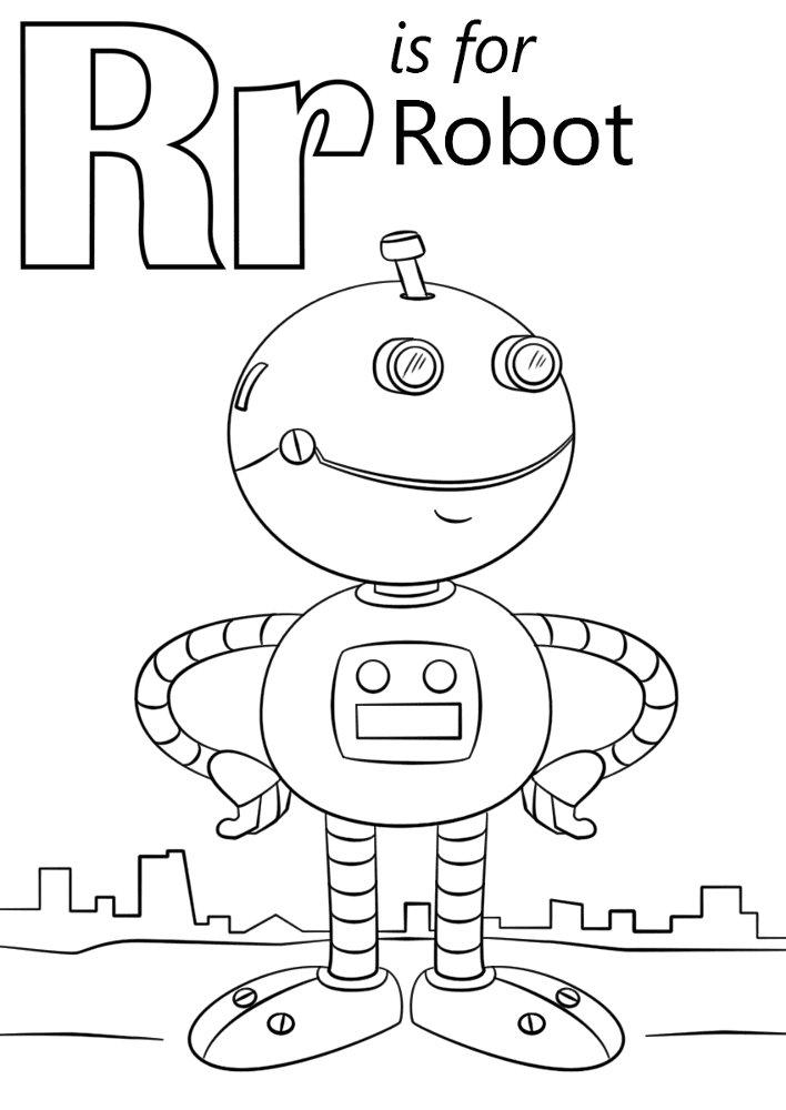 Desenho de Robos para colorir e imprimir: número 20