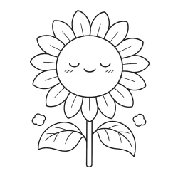 Desenho de Rosa para colorir e imprimir: número 1