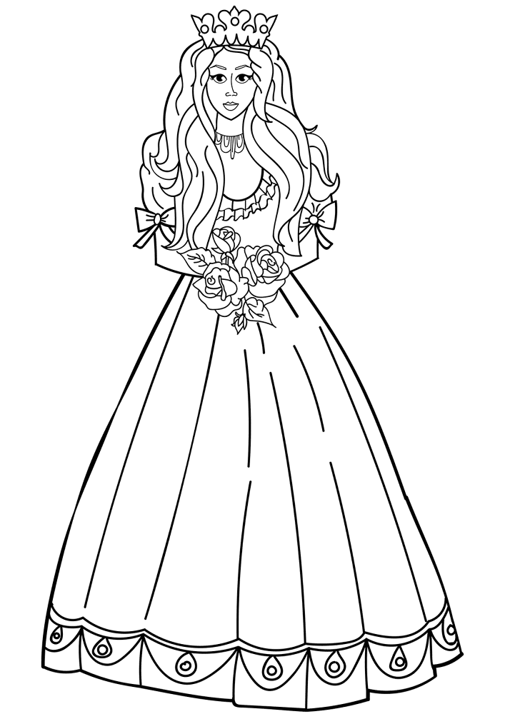 Desenho de Rosa para colorir e imprimir: número 3