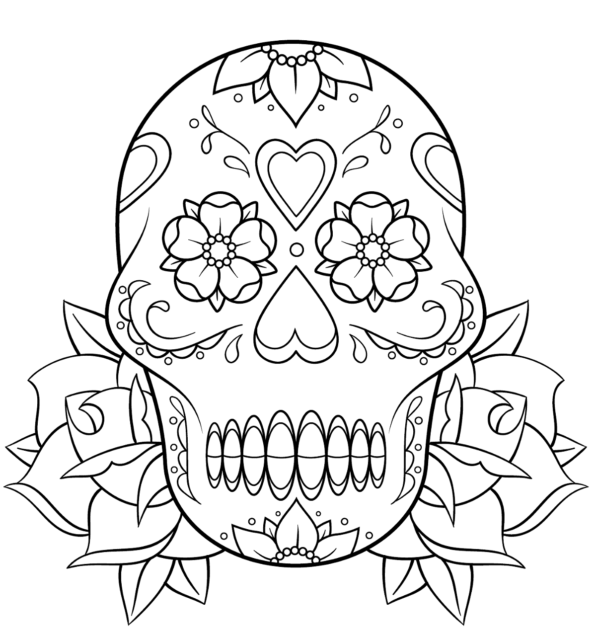 Desenho de Rosa para colorir e imprimir: número 19