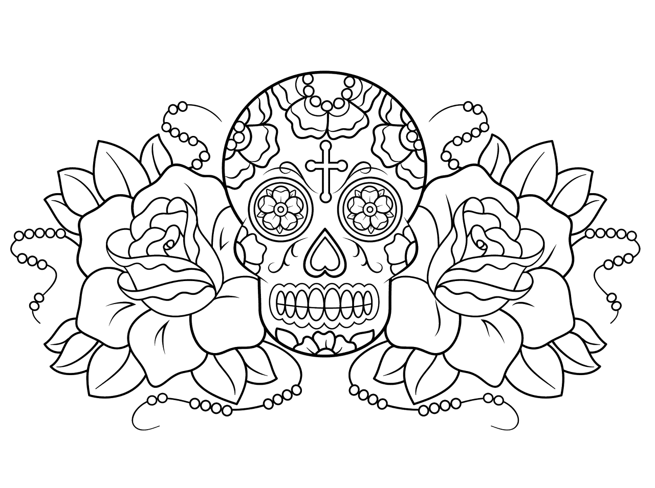 Desenho de Rosa para colorir e imprimir: número 20