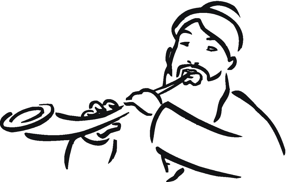 Desenho de Rosh Hashanah para colorir e imprimir: número 7