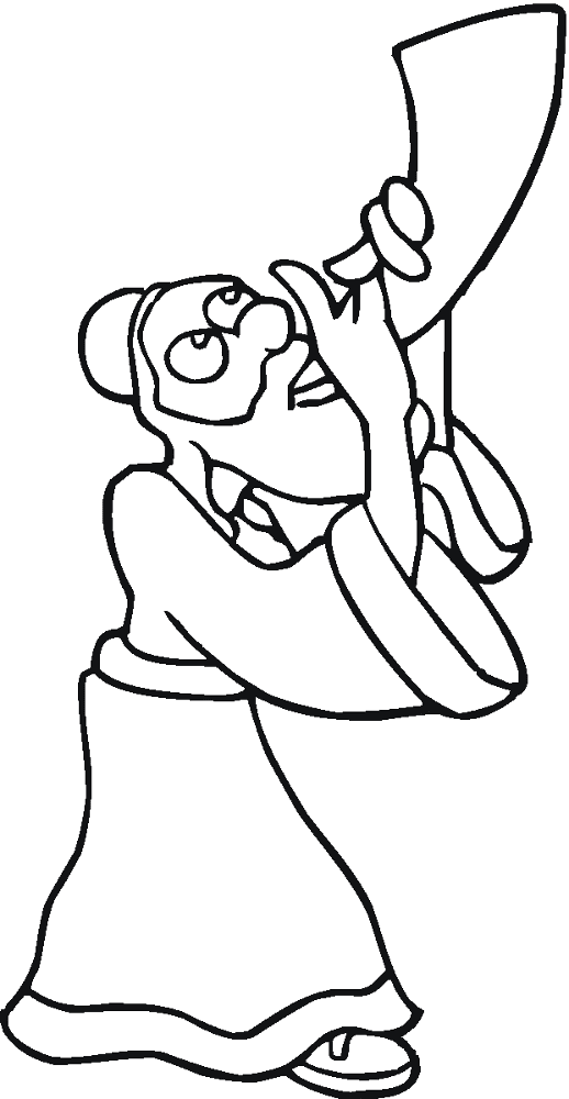 Desenho de Rosh Hashanah para colorir e imprimir: número 12