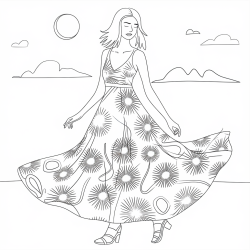 Desenho de Roupas para colorir e imprimir: número 13