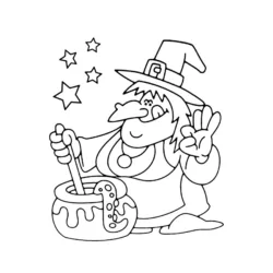 Desenho de Saci Perere para colorir e imprimir: número 1