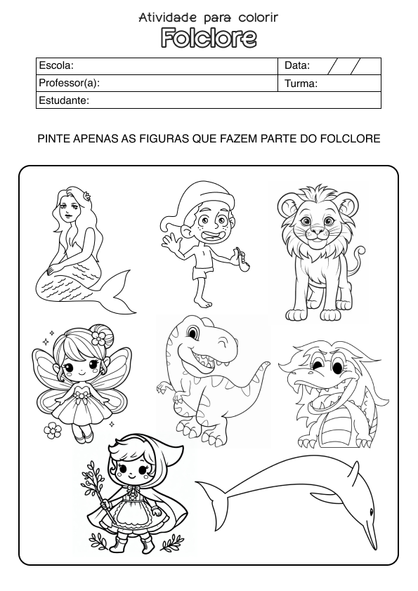 Desenho de Saci Perere para colorir e imprimir: número 2