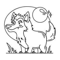 Desenho de Saci Perere para colorir e imprimir: número 4