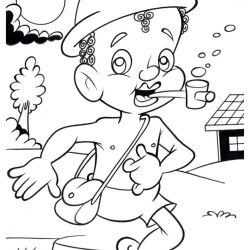 Desenho de Saci Perere para colorir e imprimir: número 13