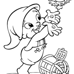 Desenho de Saci Perere para colorir e imprimir: número 14