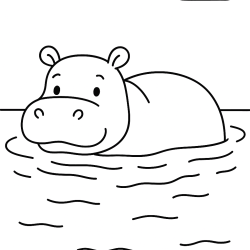 Desenho de Safari para colorir e imprimir: número 7