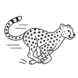 Desenho de Safari para colorir e imprimir: número 9