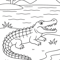 Desenho de Safari para colorir e imprimir: número 14