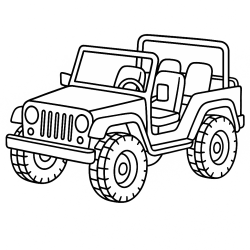 Desenho de Safari para colorir e imprimir: número 16