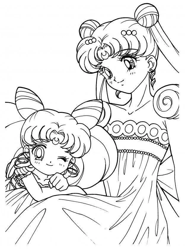 Desenho de Sailor Moon para colorir e imprimir: número 11