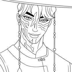 Desenho de Saja Boys para colorir e imprimir: número 4