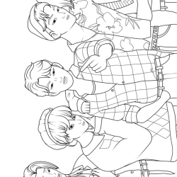 Desenho de Saja Boys para colorir e imprimir: número 7