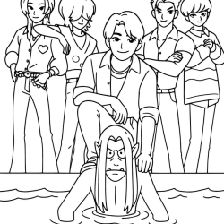 Desenho de Saja Boys para colorir e imprimir: número 11