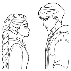 Desenho de Saja Boys para colorir e imprimir: número 13