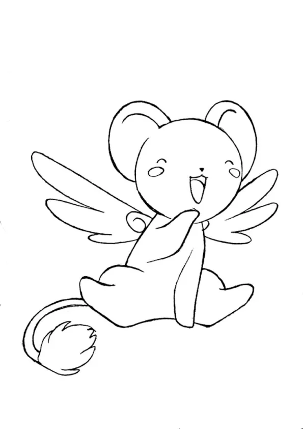 Desenho de Sakura Card Captors para colorir e imprimir: número 4