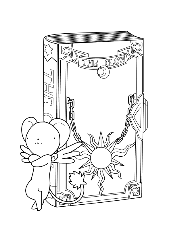 Desenho de Sakura Card Captors para colorir e imprimir: número 8