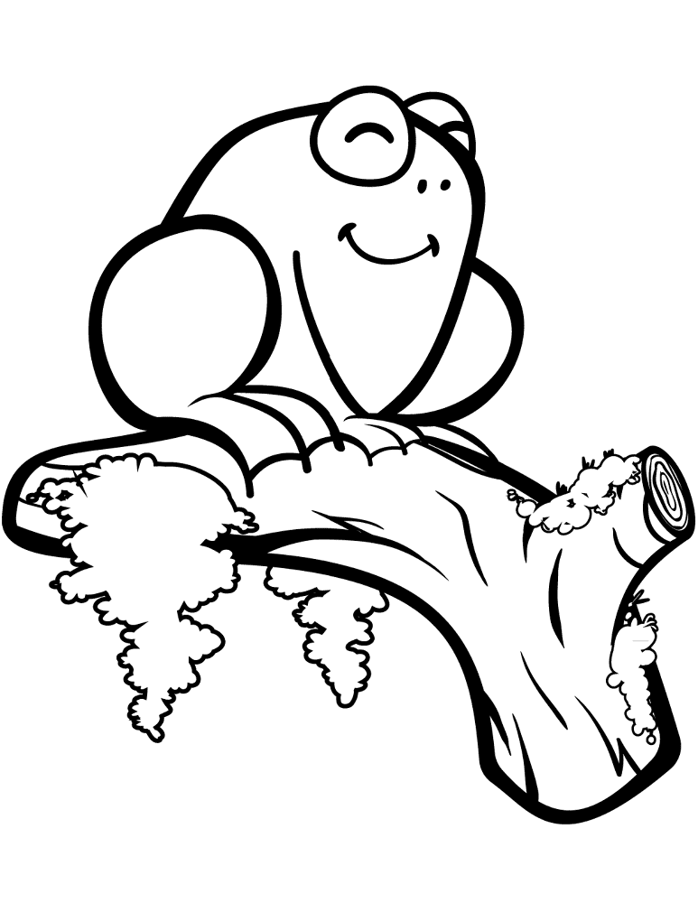 Desenho de Sapos para colorir e imprimir: número 30
