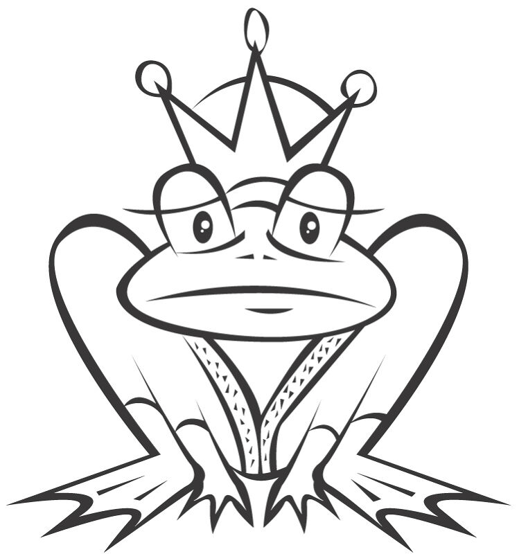 Desenho de Sapos para colorir