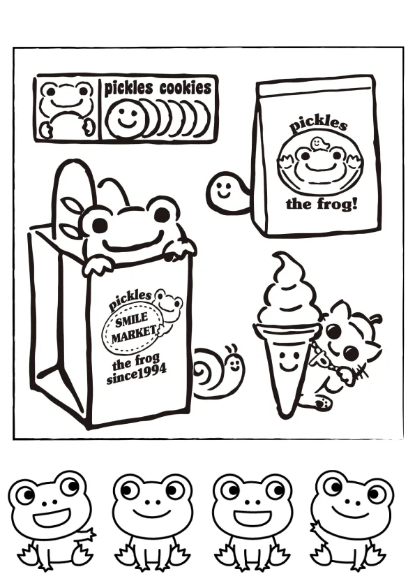 Desenho de Sapos para colorir