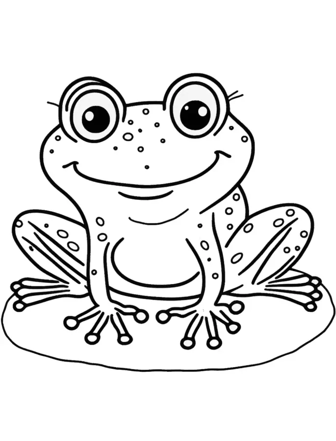 Desenho de Sapos para colorir
