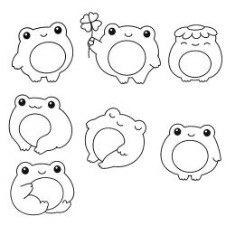 Desenho de Sapos para colorir