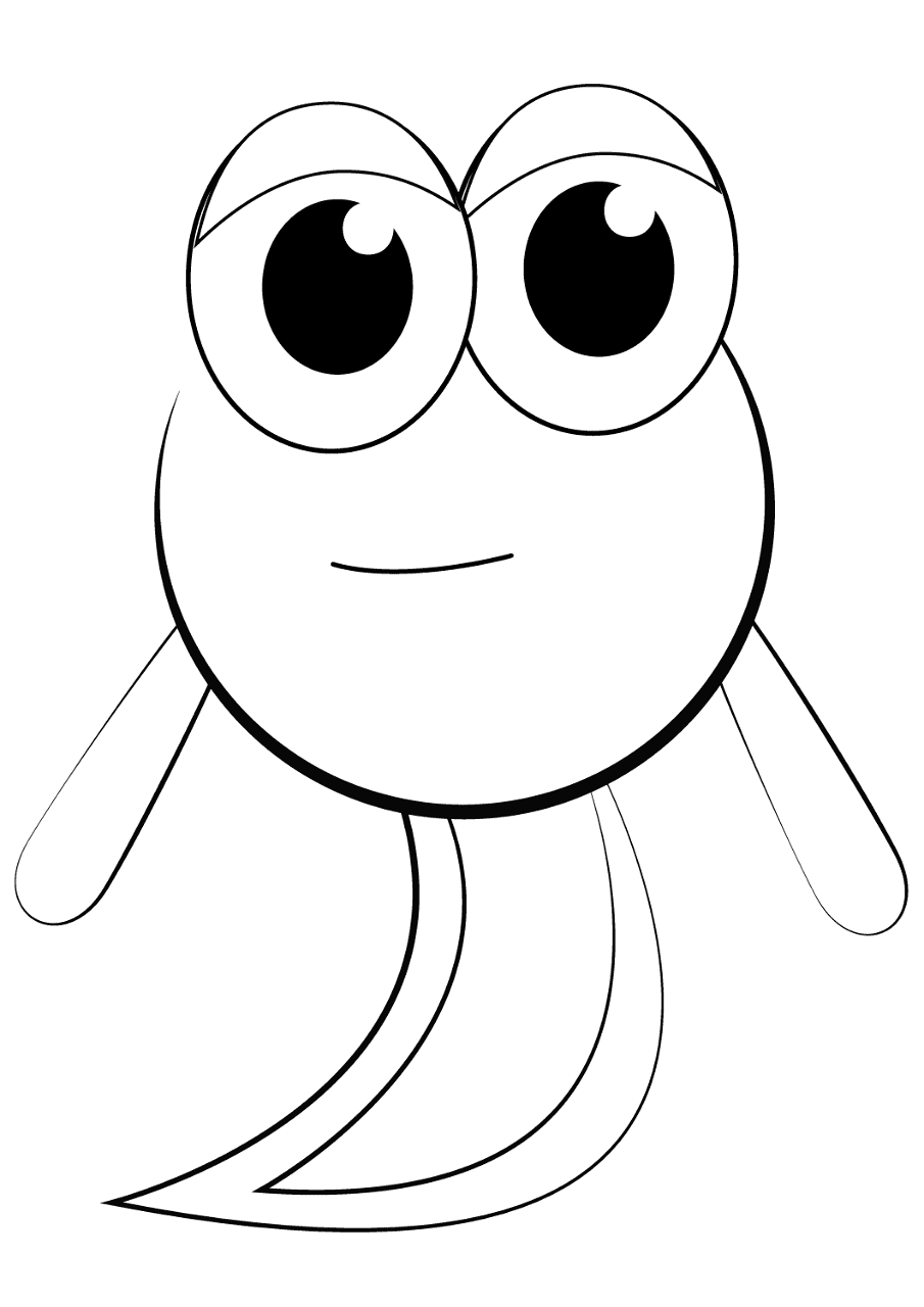 Desenho de Sapos para colorir